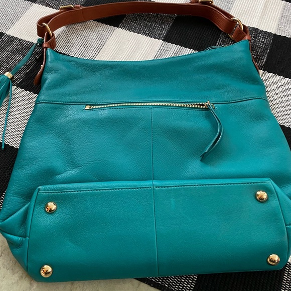 Isaac Mizrahi Bridgehampton Pebble Leather Bag NWOT - Picture 6 of 12